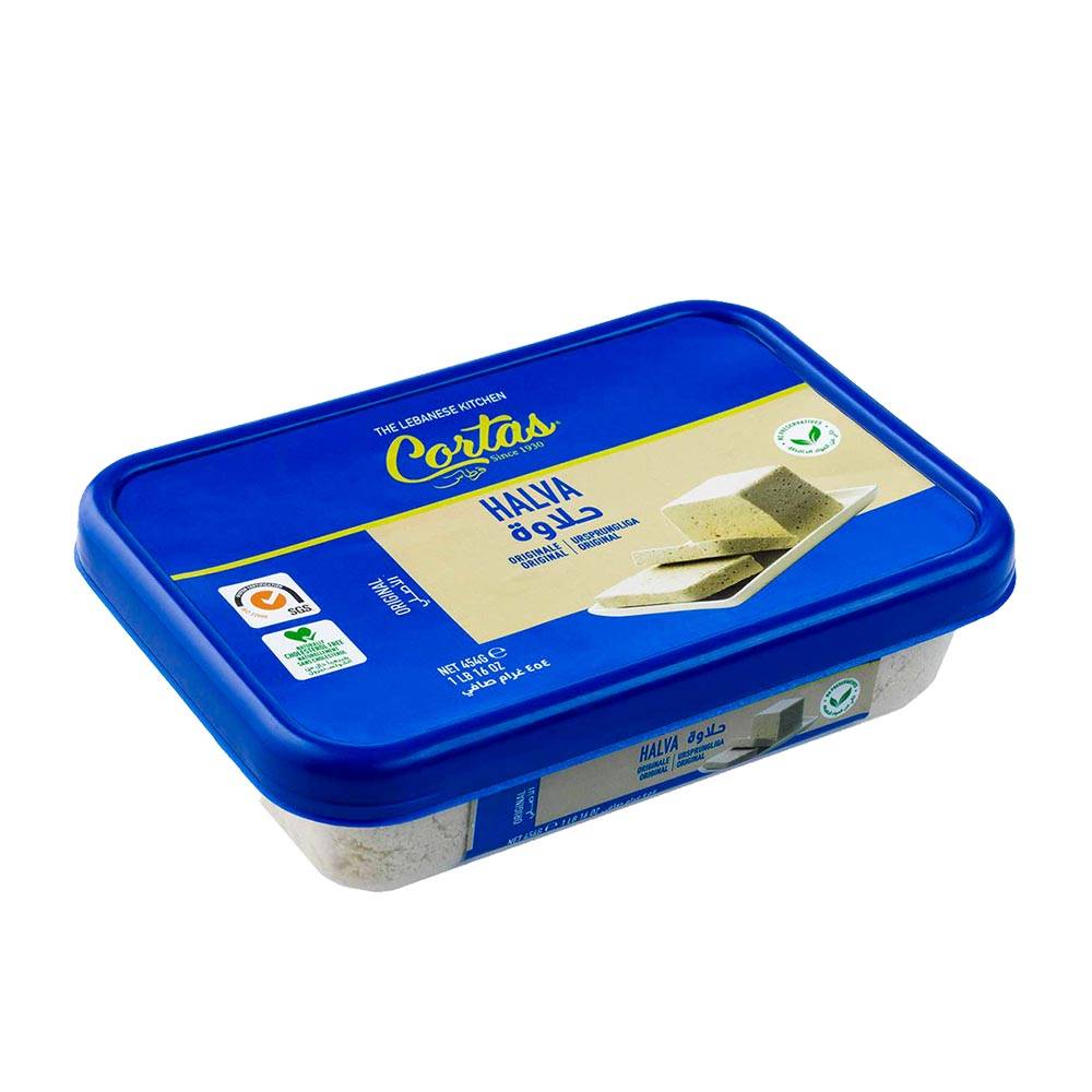 CORTAS Lebanese Halva Plain, 16 oz.