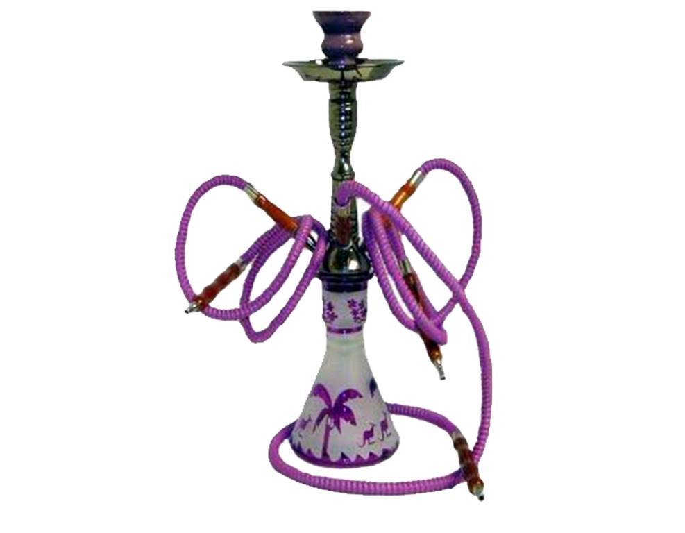 Shamra Hookah Set 17 Inch - Three Hoses with Color Box
