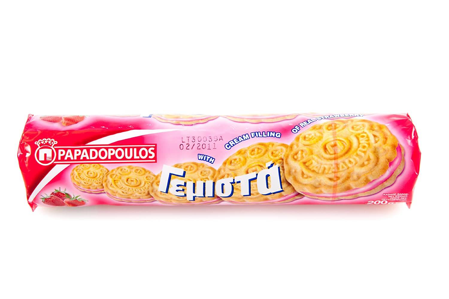 PAPADOPOULOS Strawberry Cream Sandwich Biscuits