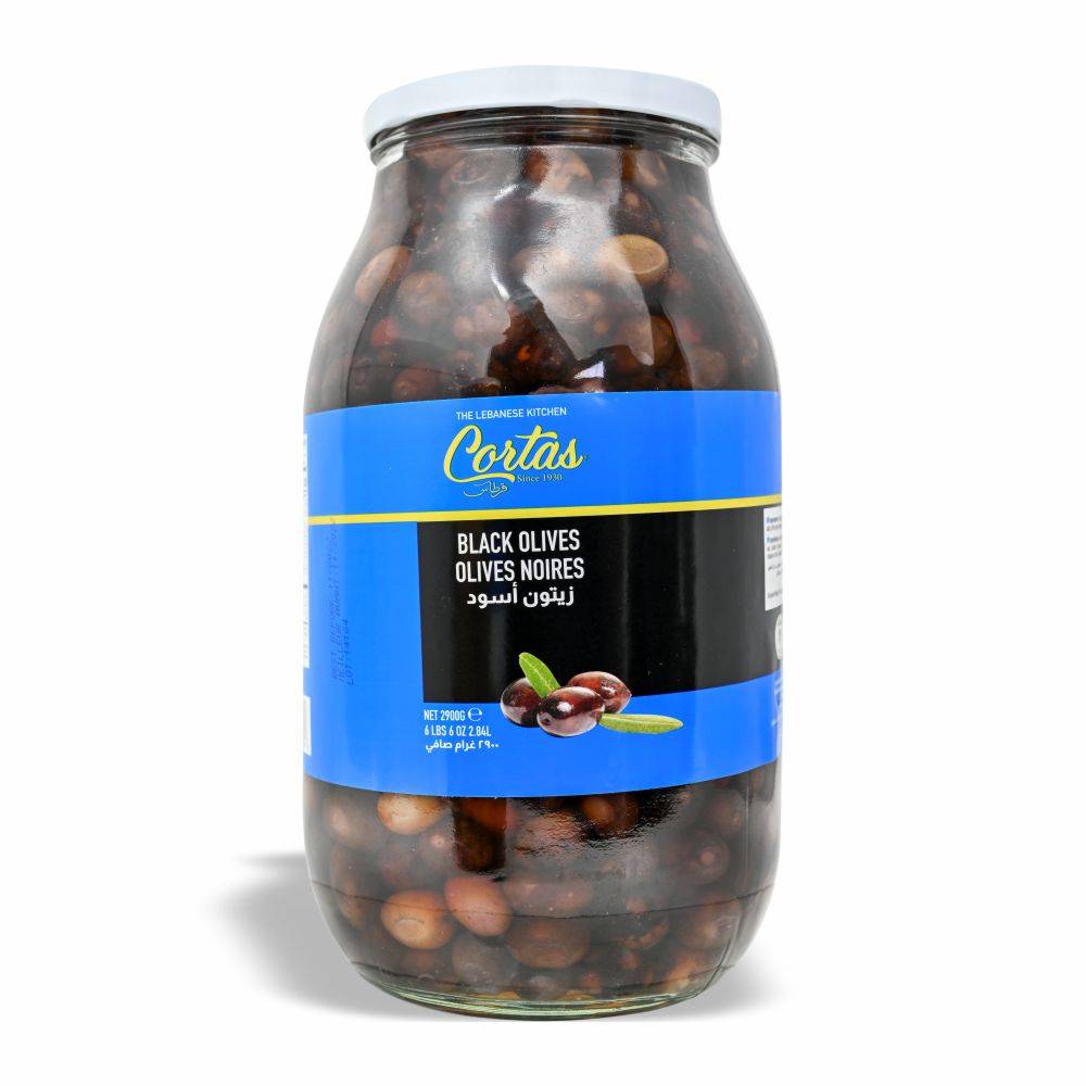 CORTAS Lebanese Black Olives, 2900g
