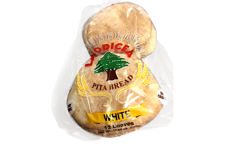 LAODICEA Pita Bread Small White (Thick Bread ). Ship on Wednesday
