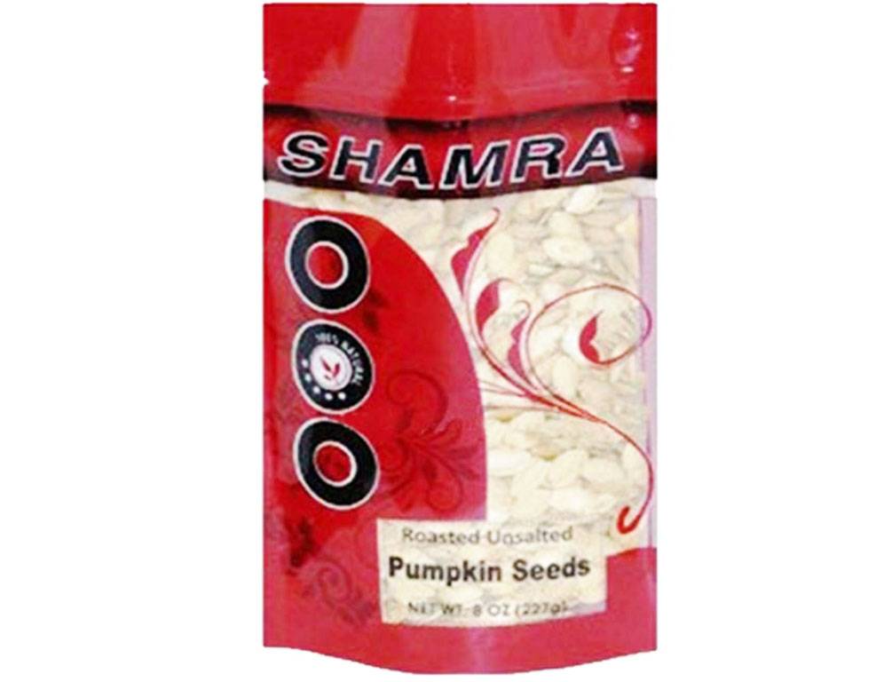 Shamra Roasted Unsalted Pumpkin Seeds, 8 oz.