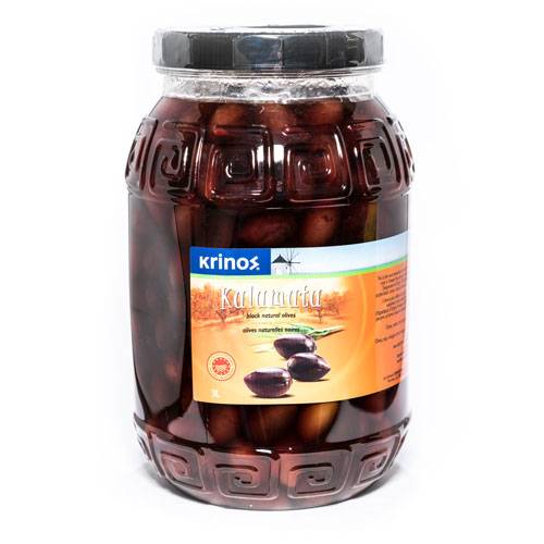 KRINOS Greek Kalamata Olives, 6.6 lbs.