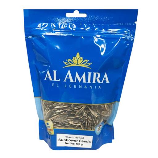 Al Amira Roasted Salted Sunflower Seeds, 180g.