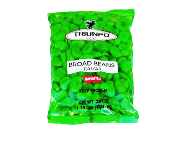 TRIUNFO Green Fava Beans - Large Size, 28oz.
