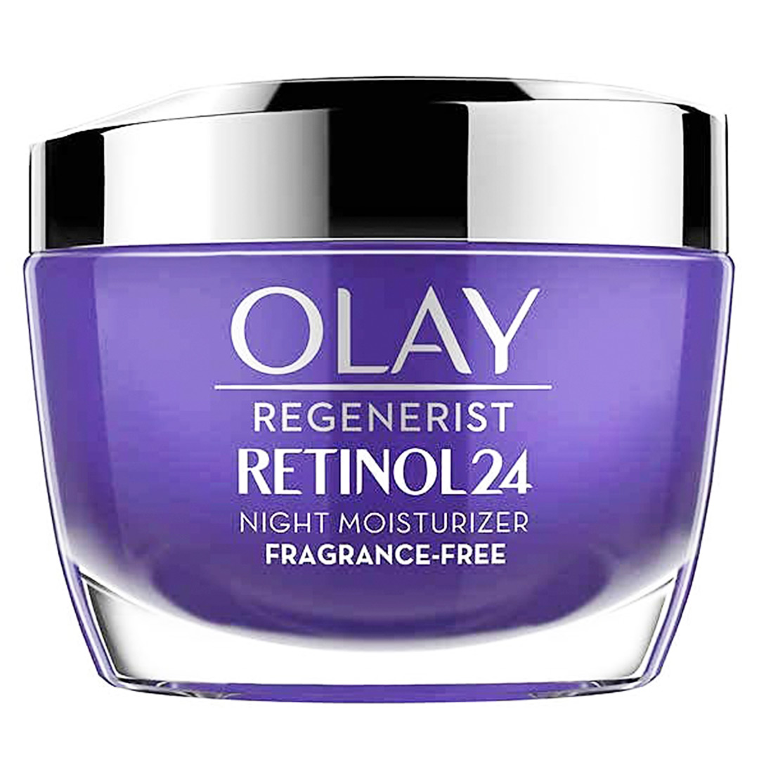 Olay Retinol + Peptide 24 Fragrance Free Night Moisturizer, 1.7 OZ