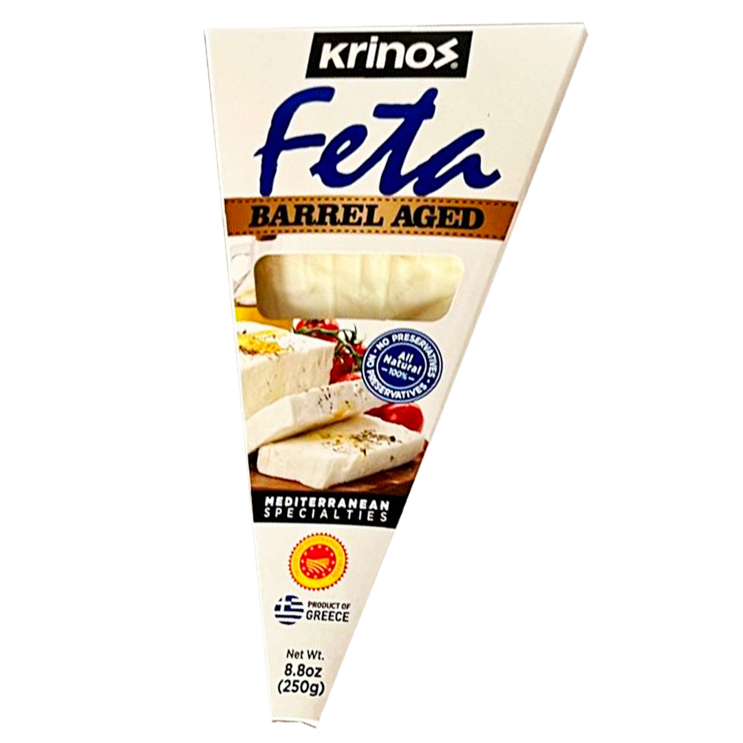 Krinos Greek Barrel Aged Feta, 250g.