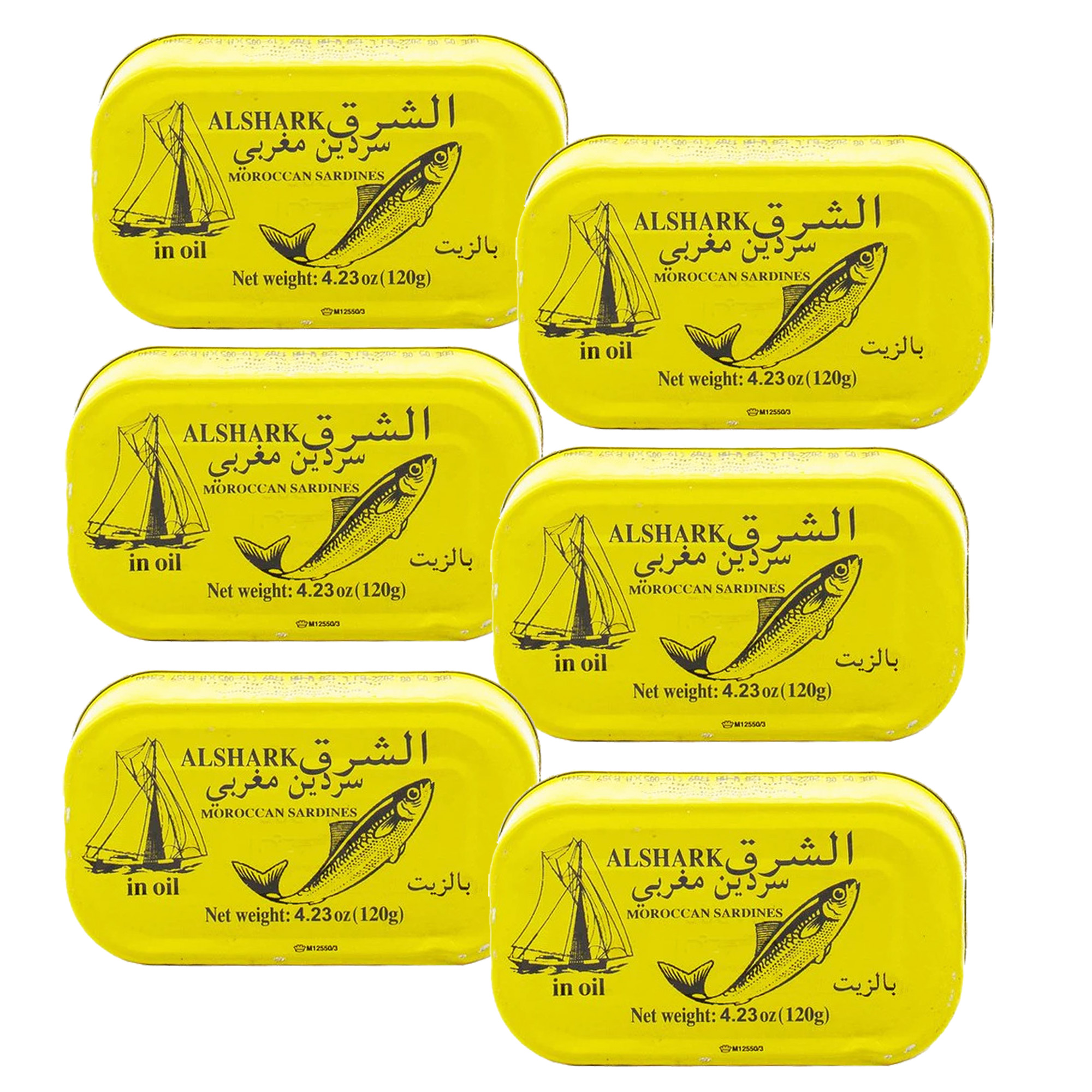ALSHARK - MOROCCAN SARDINES IN OIL X 6