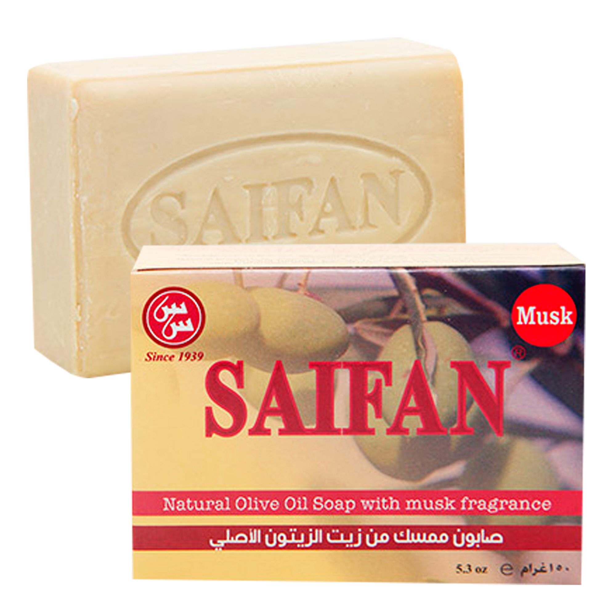 Saifan Natural Olive Oil With Musk (Pack of 3)