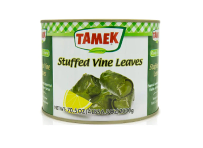 TAMEK Stuffed Vine leaves, 4.4 Lbs