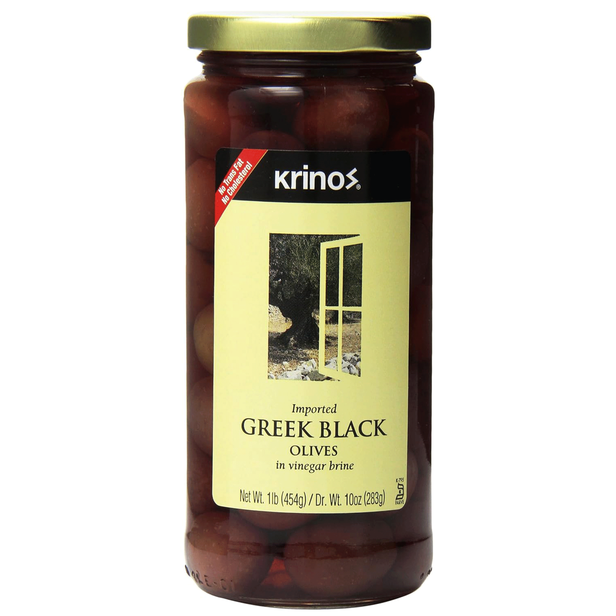 Krinos Black Olives Olives, 16 oz.