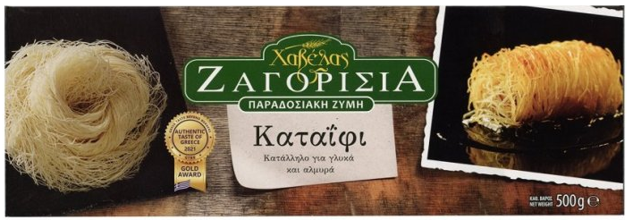 ZAGORISIO GREEK KATAIFI frozen  HAVELAS těsto Kataifi mrazené 500g