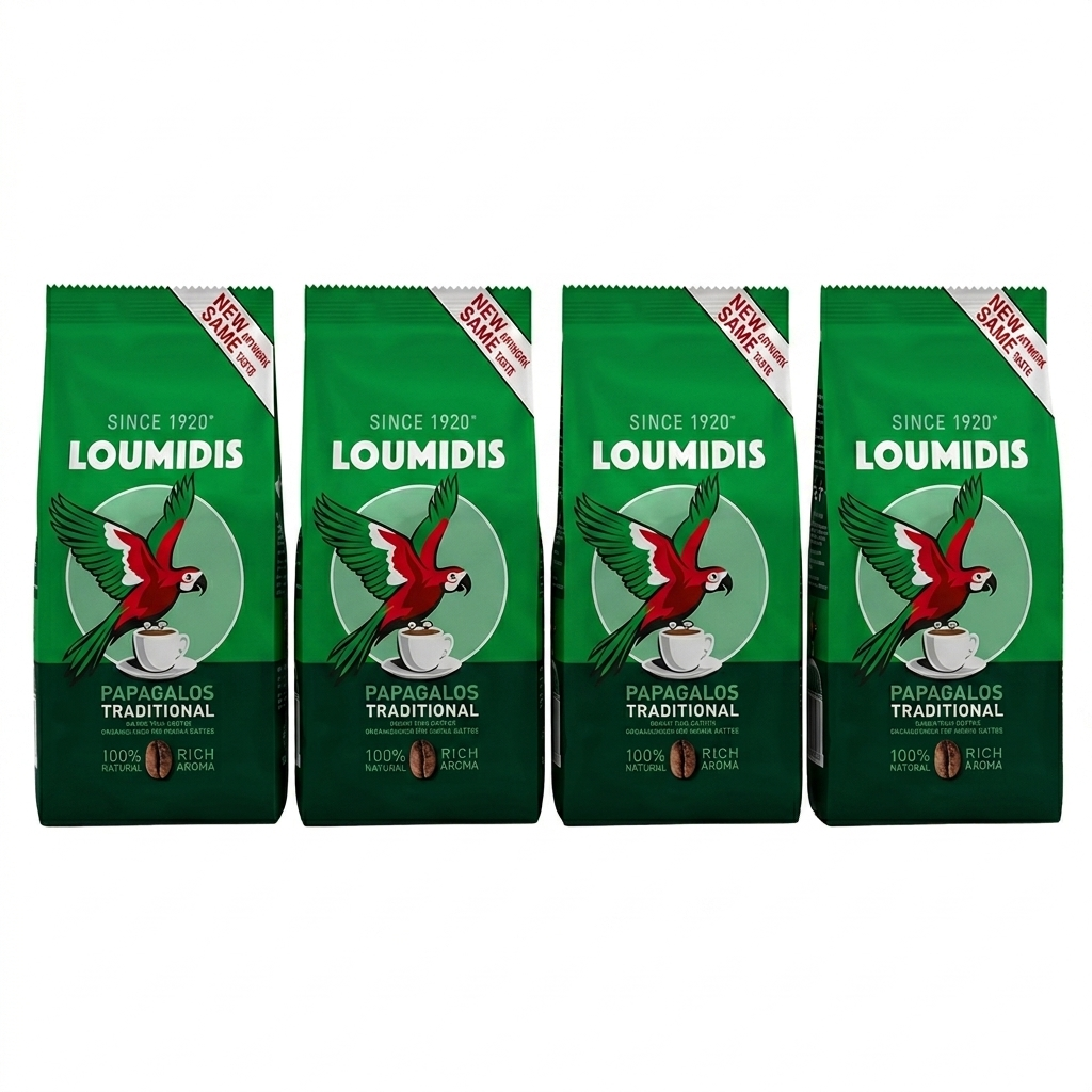 LOUMIDIS - PAPAGALOS Coffee - 16 oz - 4 Pcs