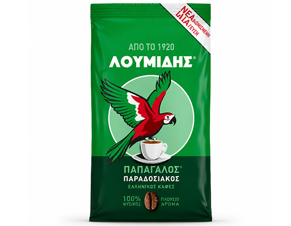LOUMIDIS - PAPAGALOS Traditional Greek Ground Coffee, 194g.