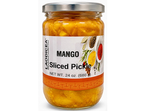 Laodicea Mango Sliced Pickle, 680g.