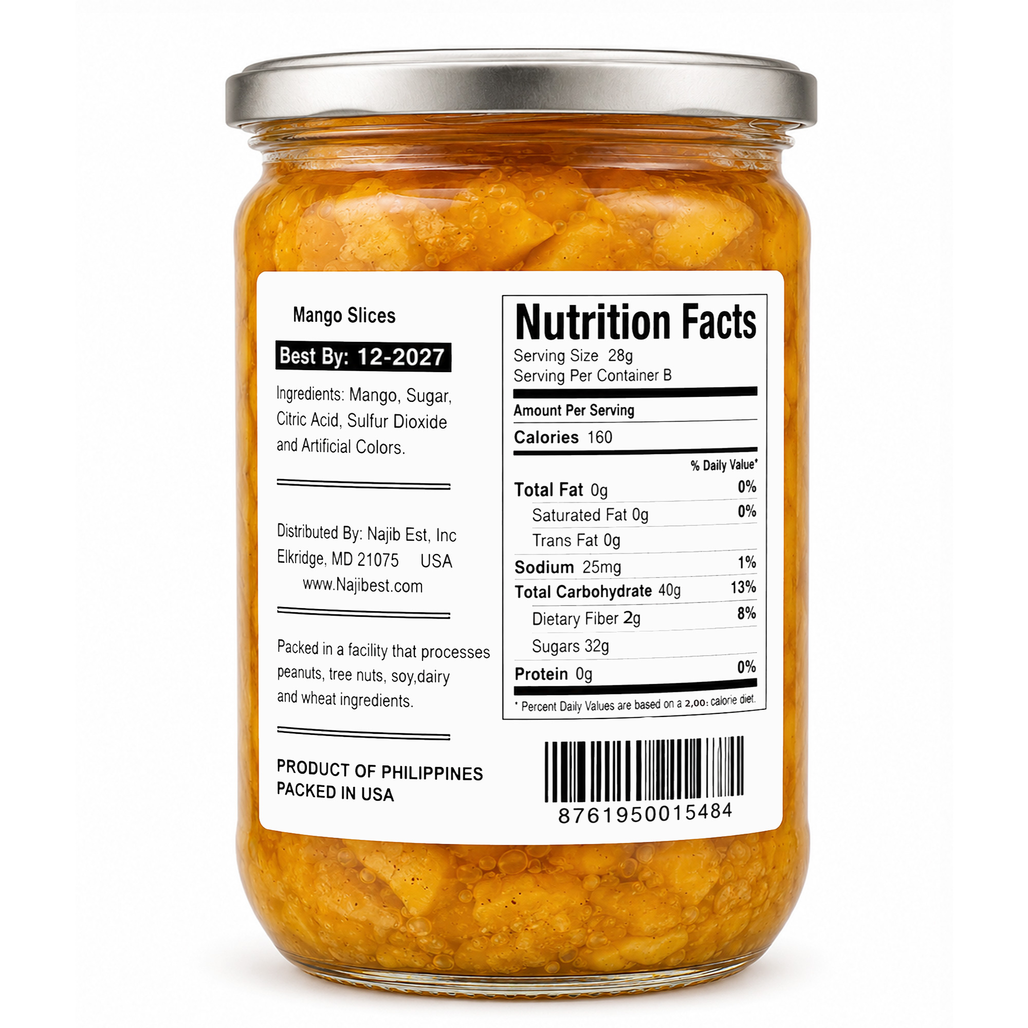Laodicea Mango Sliced Pickle, 680g.