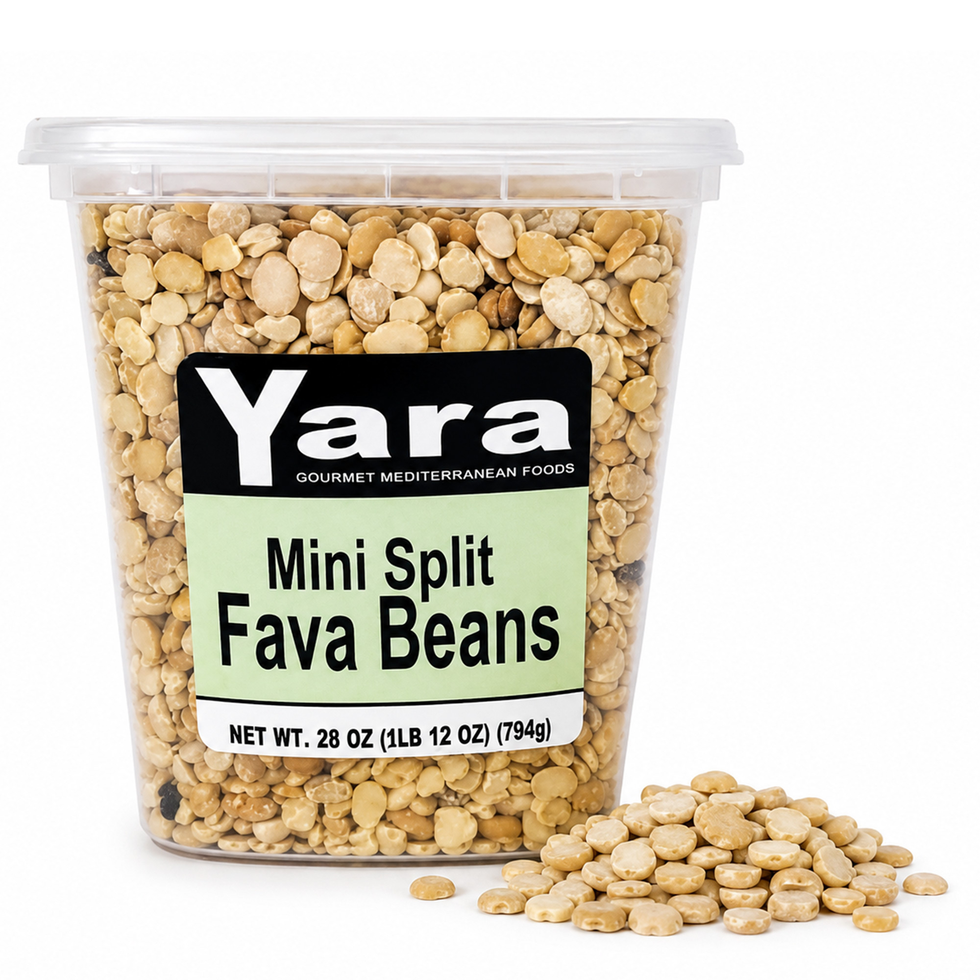 Yara Fava Beans -Mini Split, 28 oz.(Container Or Bag)