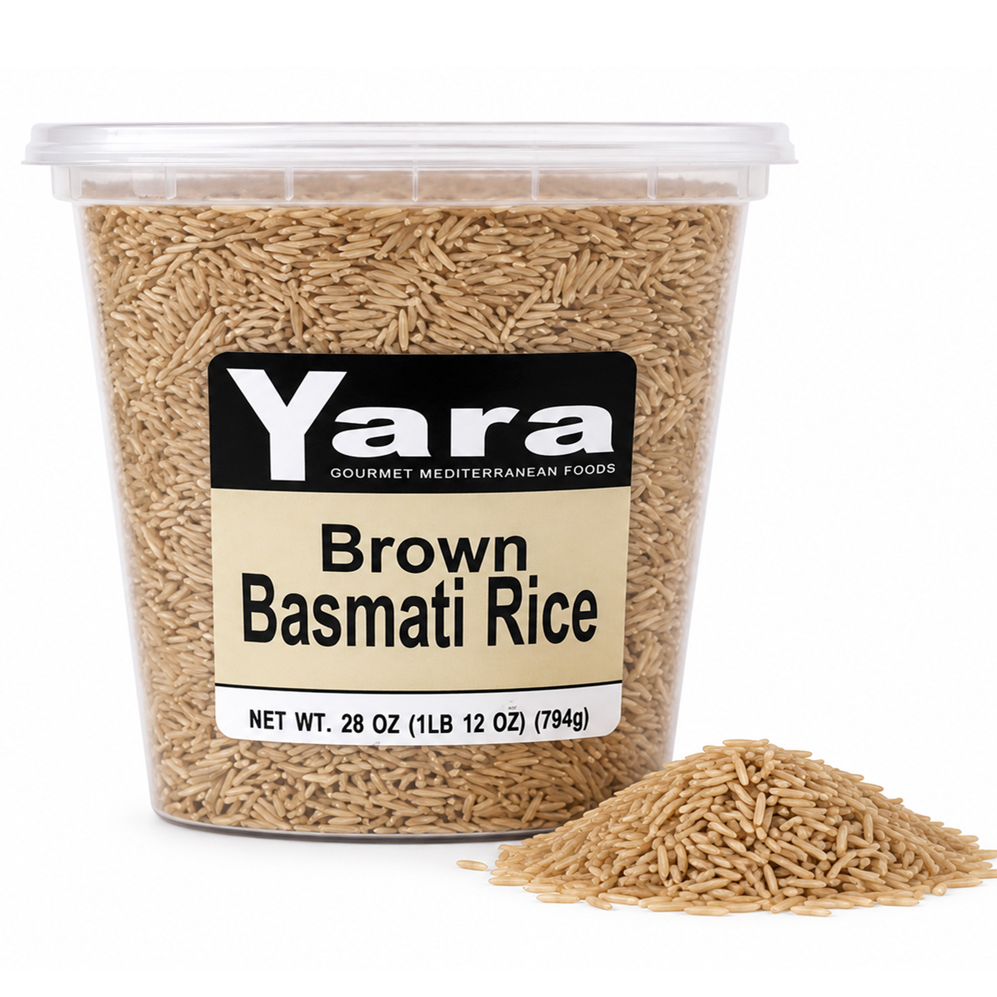 Yara Brown Basmati Rice - Whole Grain, 28 oz.(Container Or Bag)