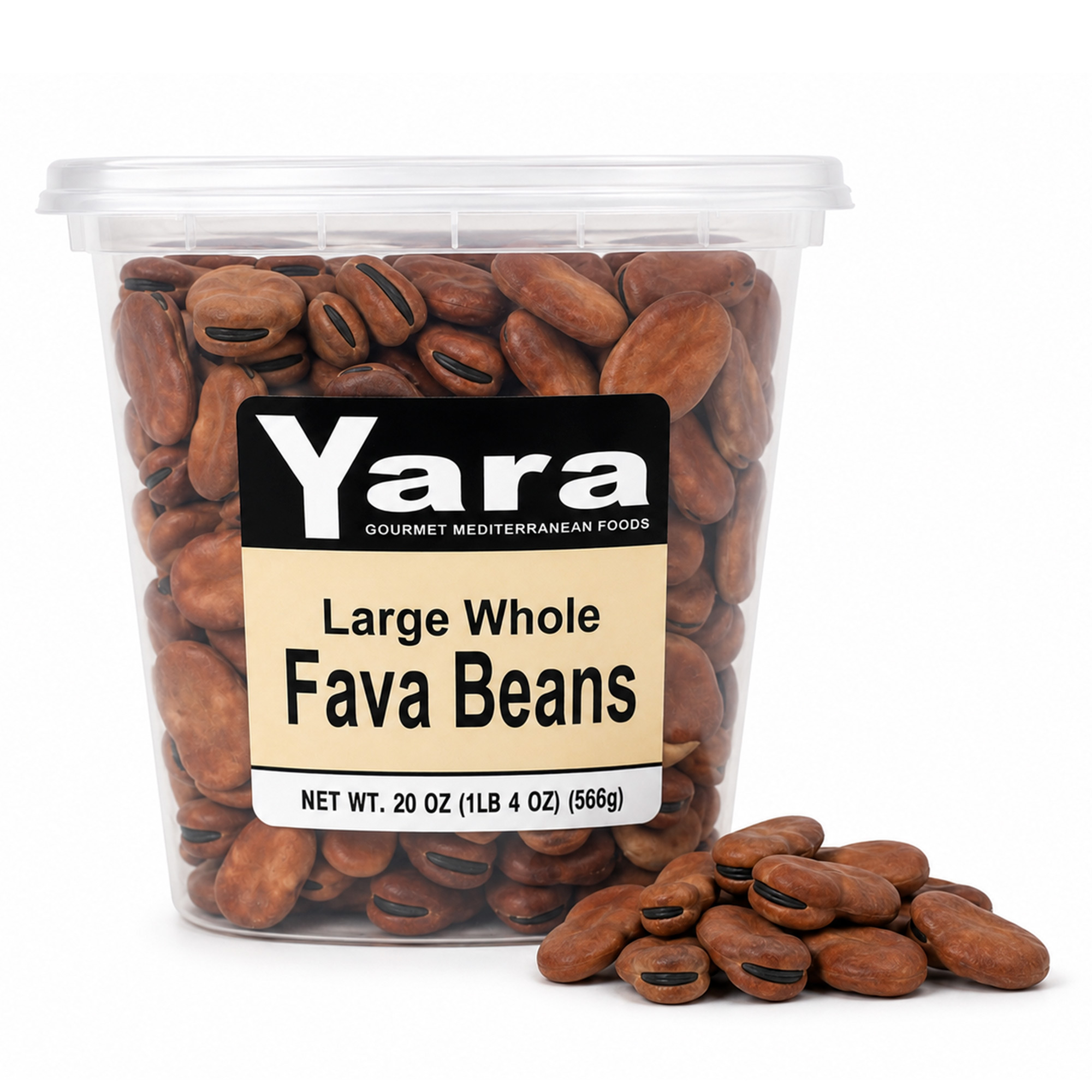 Yara Fava Beans - Large Whole, 20 oz.(Container Or Bag)