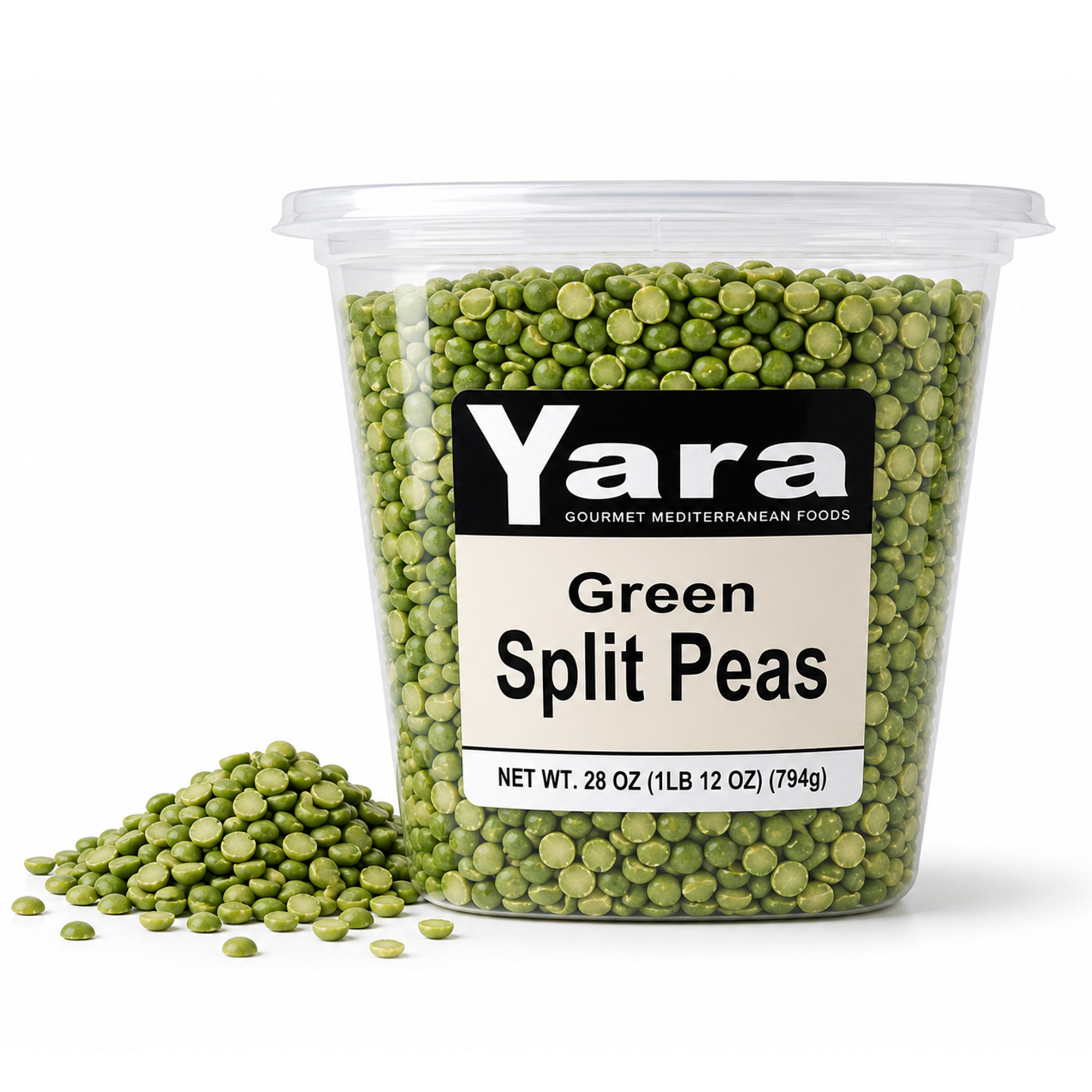 Yara Green Split Peas, 28 oz.(Container Or Bag)