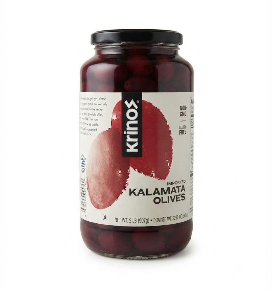 KRINOS Kalamata Greek Olives, 2 lbs.