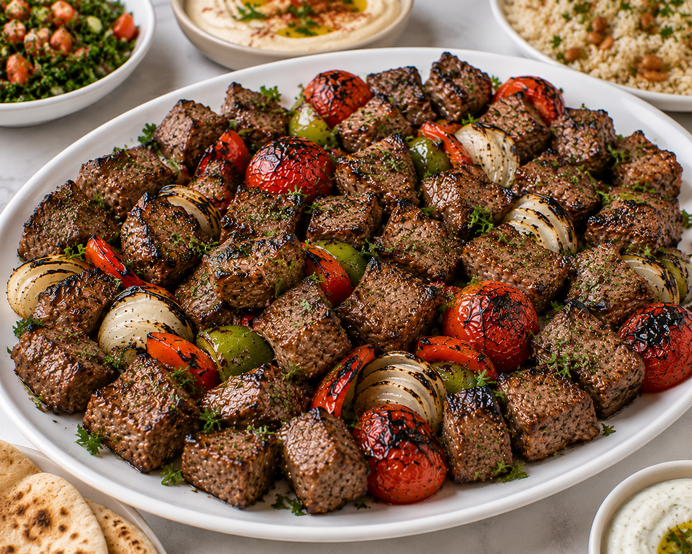Lamb Shish Kabob Buffet