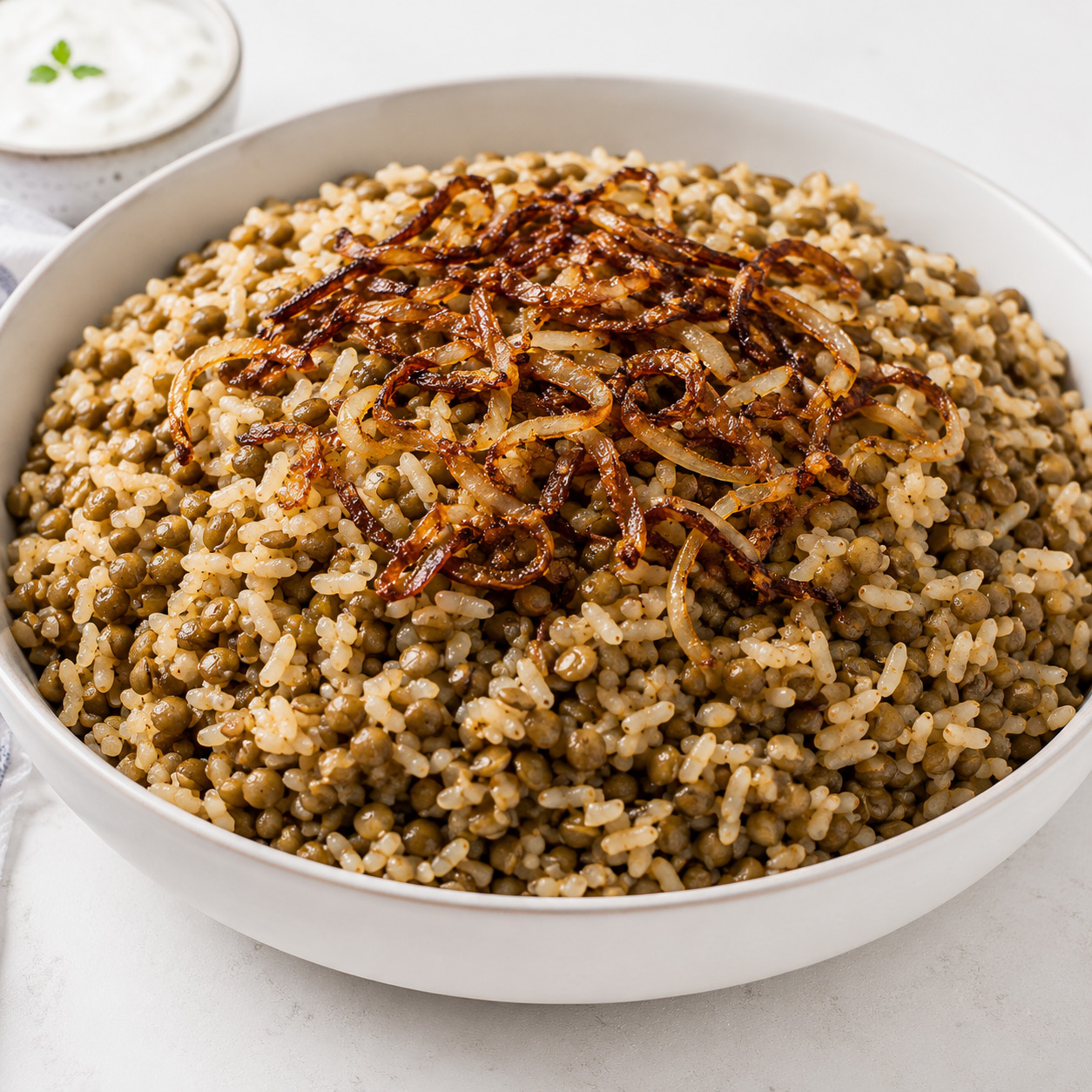 Mujadara (Rice with Lentils)