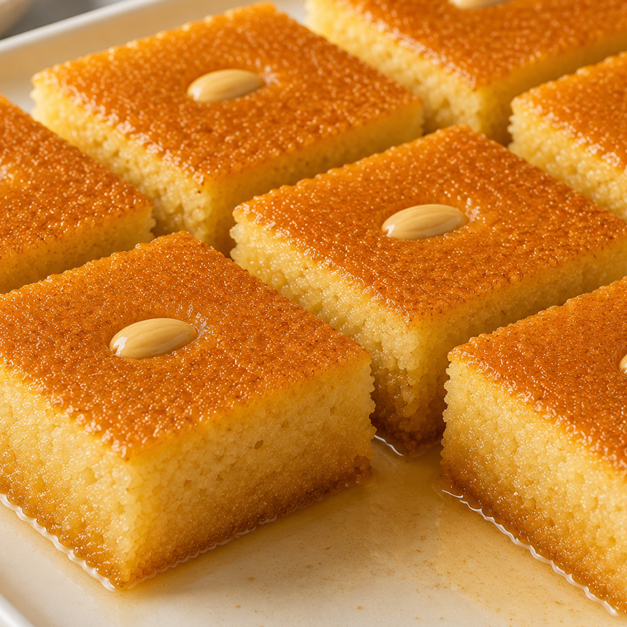 Rivani Cake (Semolina Cake)