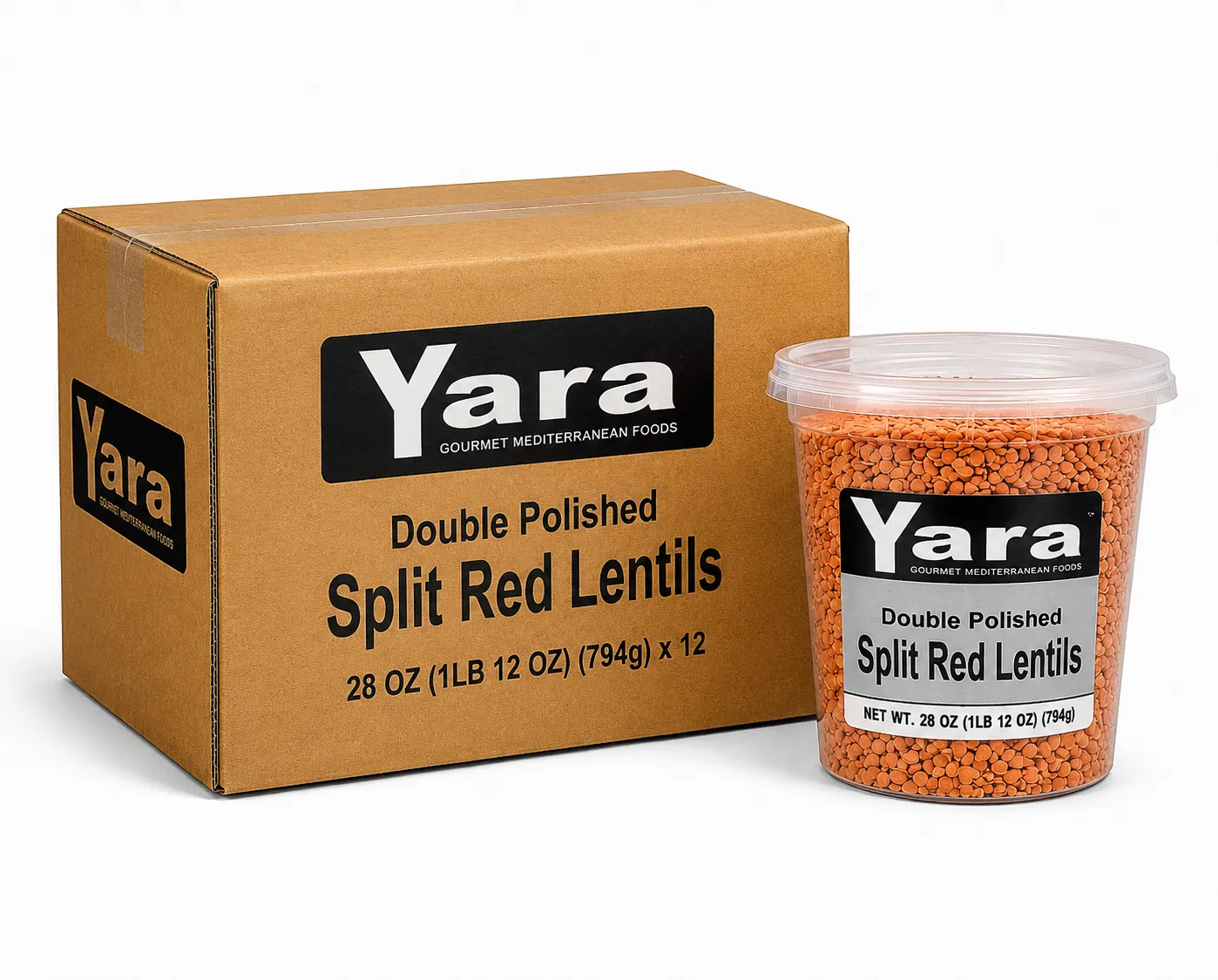 Yara Red Lentils Split Double Polished