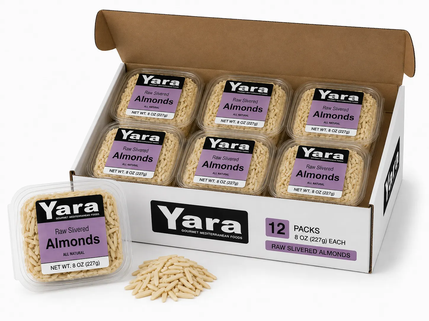 YARA Raw Almonds Blanched Slivered