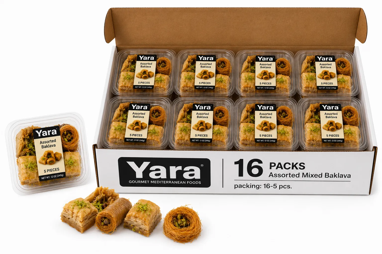 YARA Assorted Baklava, 16-5 pcs.