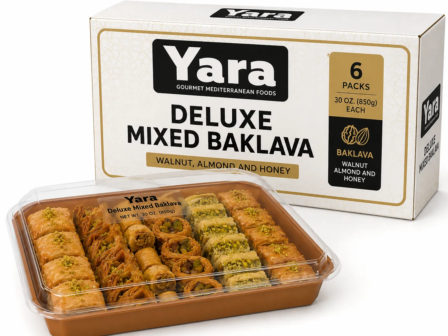 YARA Deluxe Mixed Baklava, 6 x 850g.