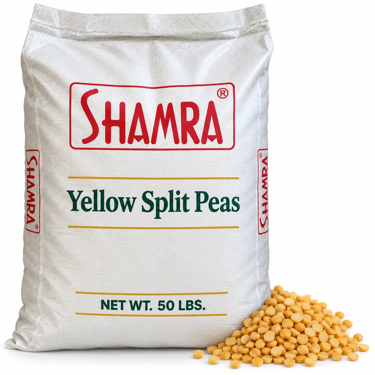 Shamra Yellow Split Peas, 50 Lbs.