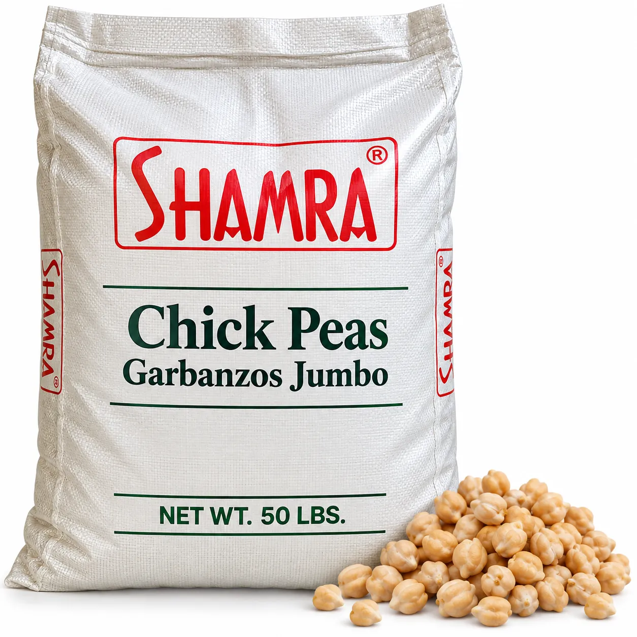 Shamra Chick Peas - Garbanzos Jumbo, 50 lbs.