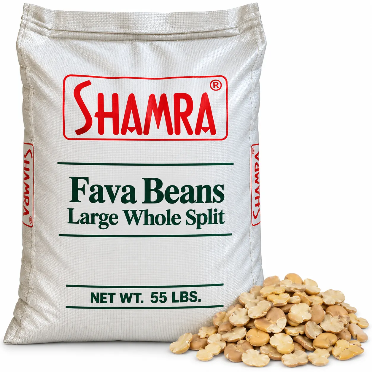 Fava Beans - Large Whole Split, 55 Lbs.