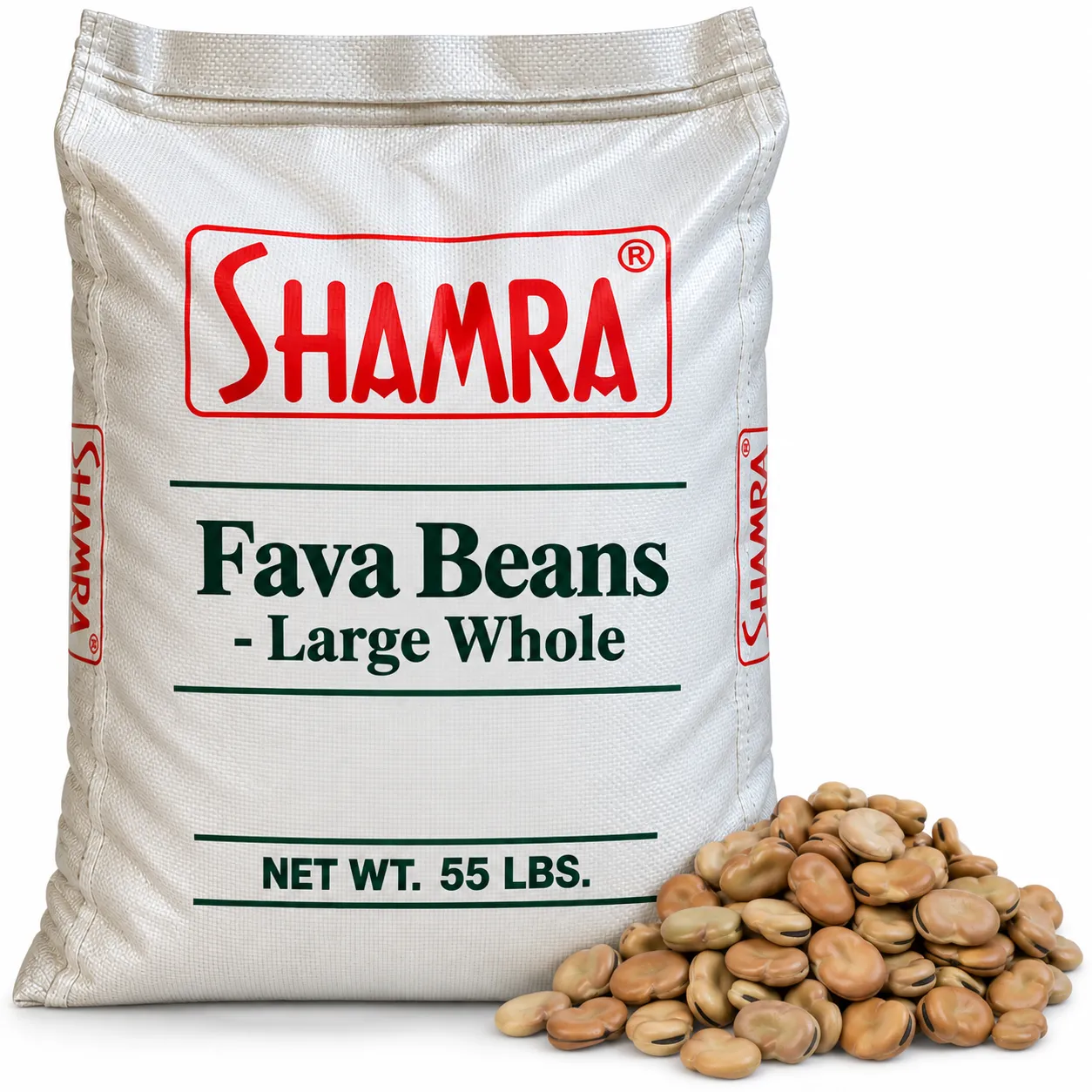 Fava Beans - Large Whole, 55 Lbs.