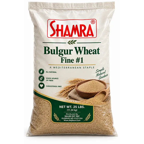 Shamra Bulgur Wheat - Fine #1 25 lbs