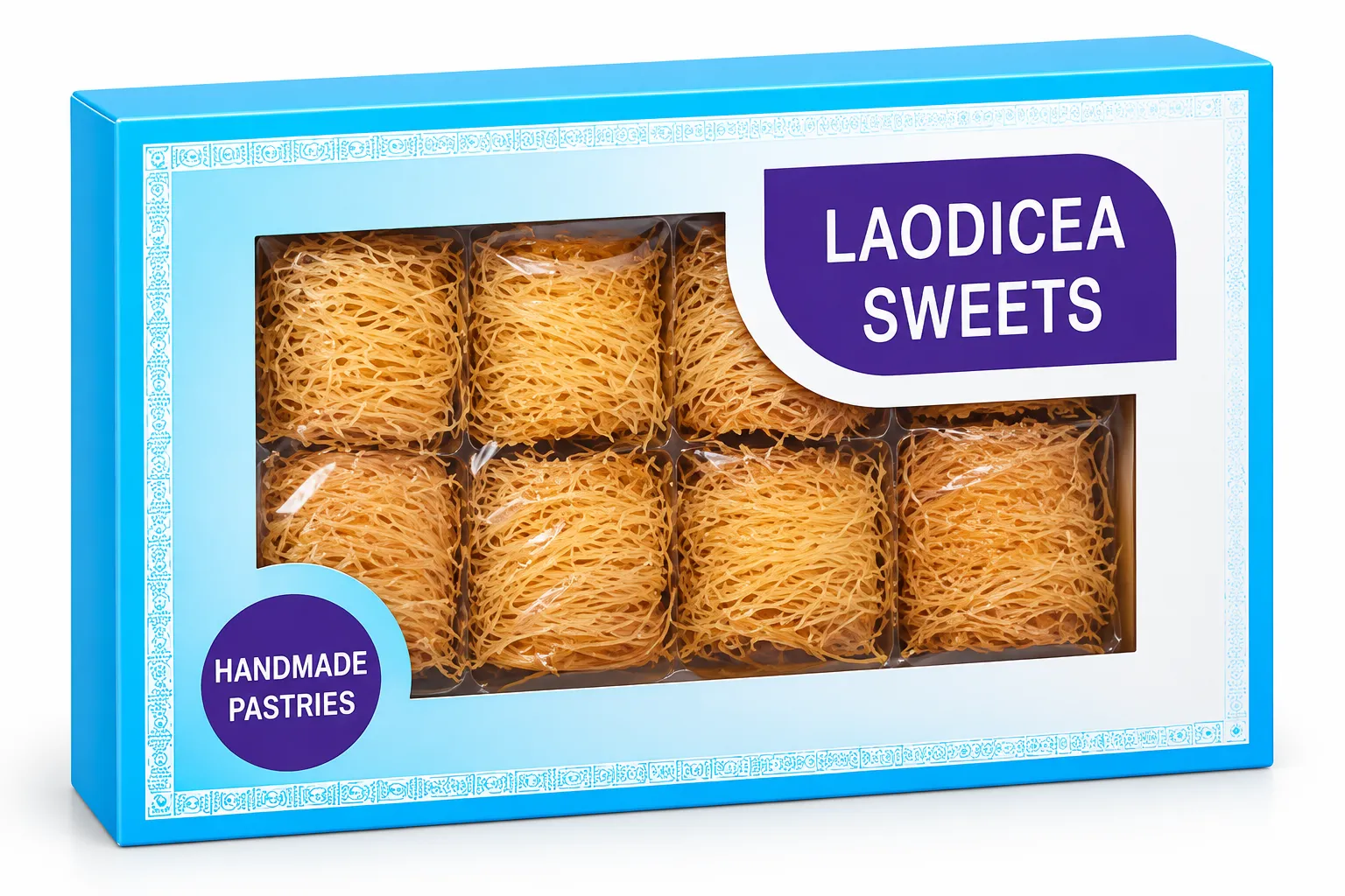 Laodicea Greek Kataifi Pastry With Walnuts, 8 pcs.