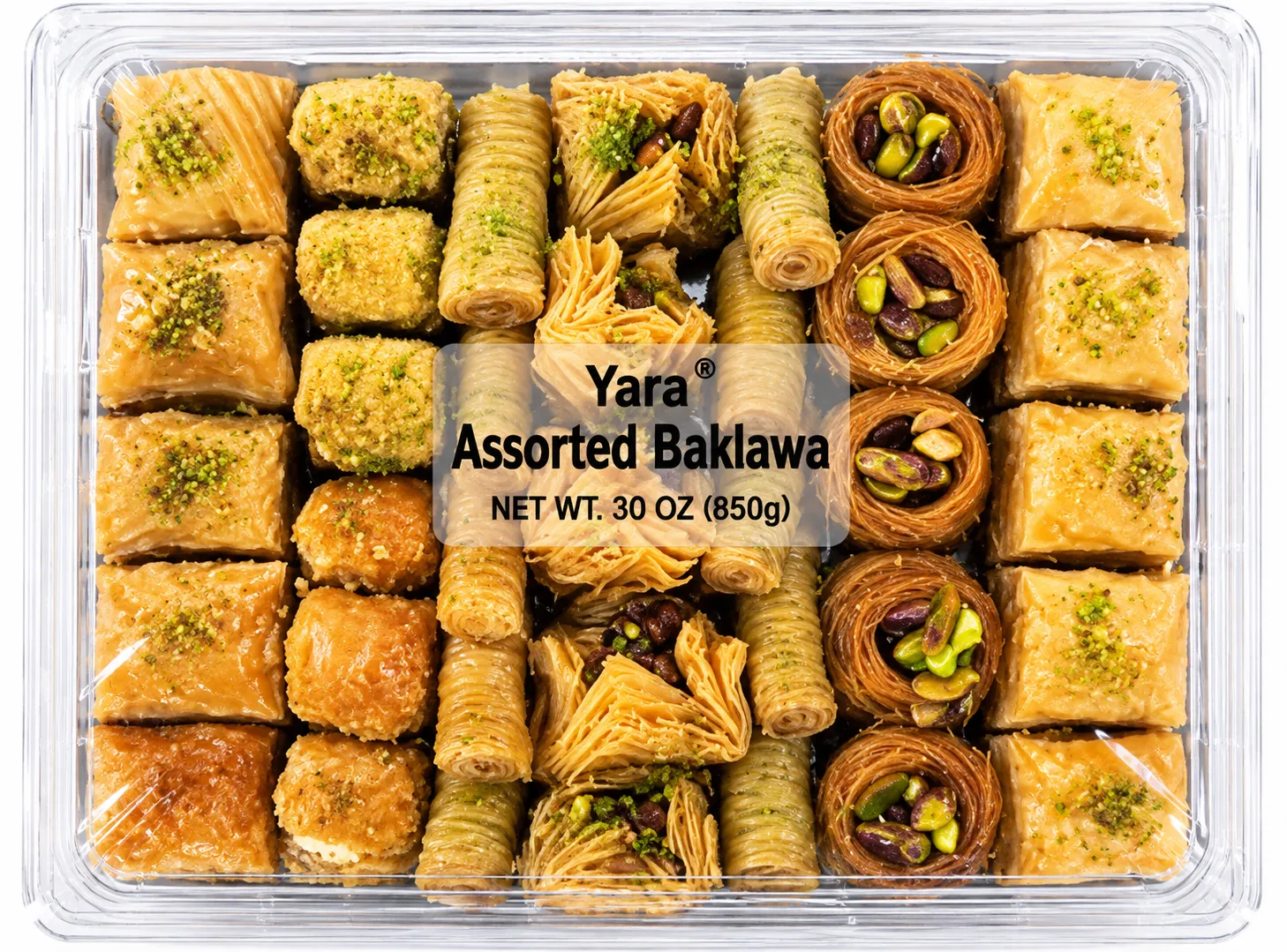 YARA Assorted Baklawa, 850g.