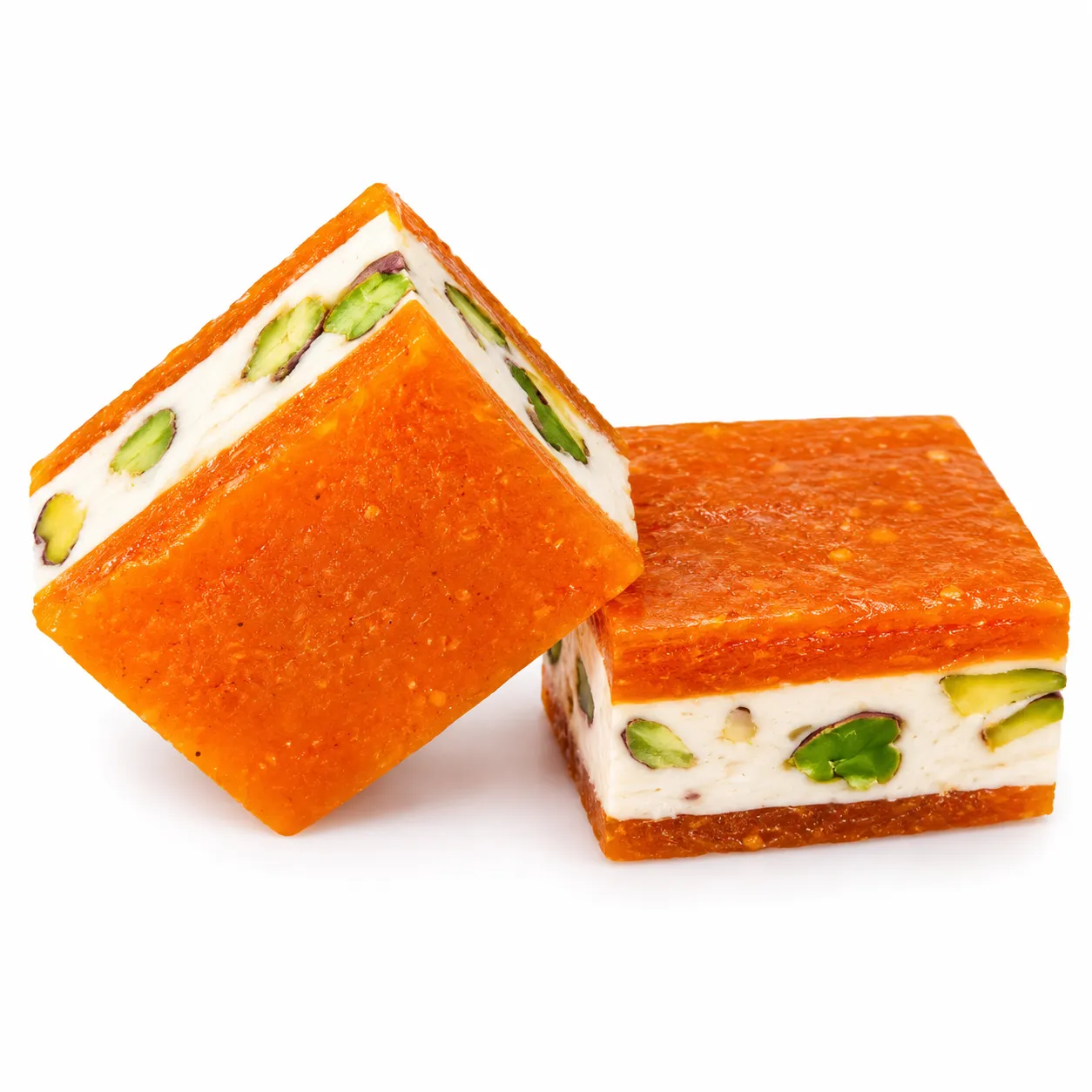 Chef Ramzi Nougat Pistachio with Apricots, 10 lbs.