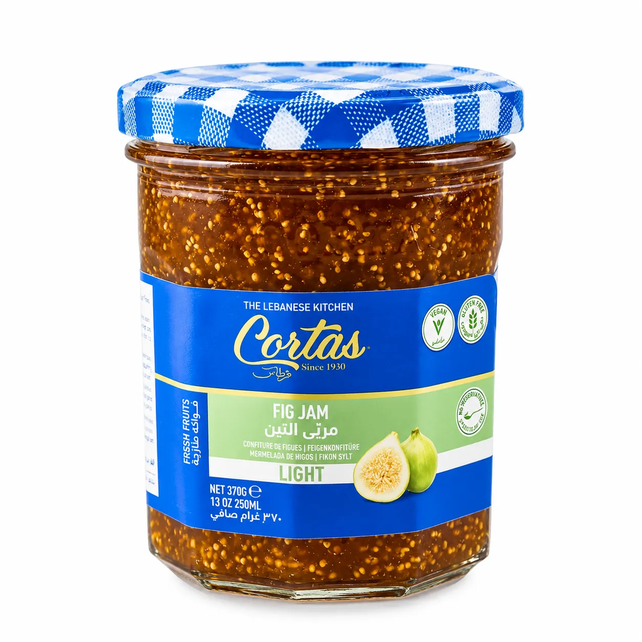 CORTAS Light Fig Jam, 13 oz.