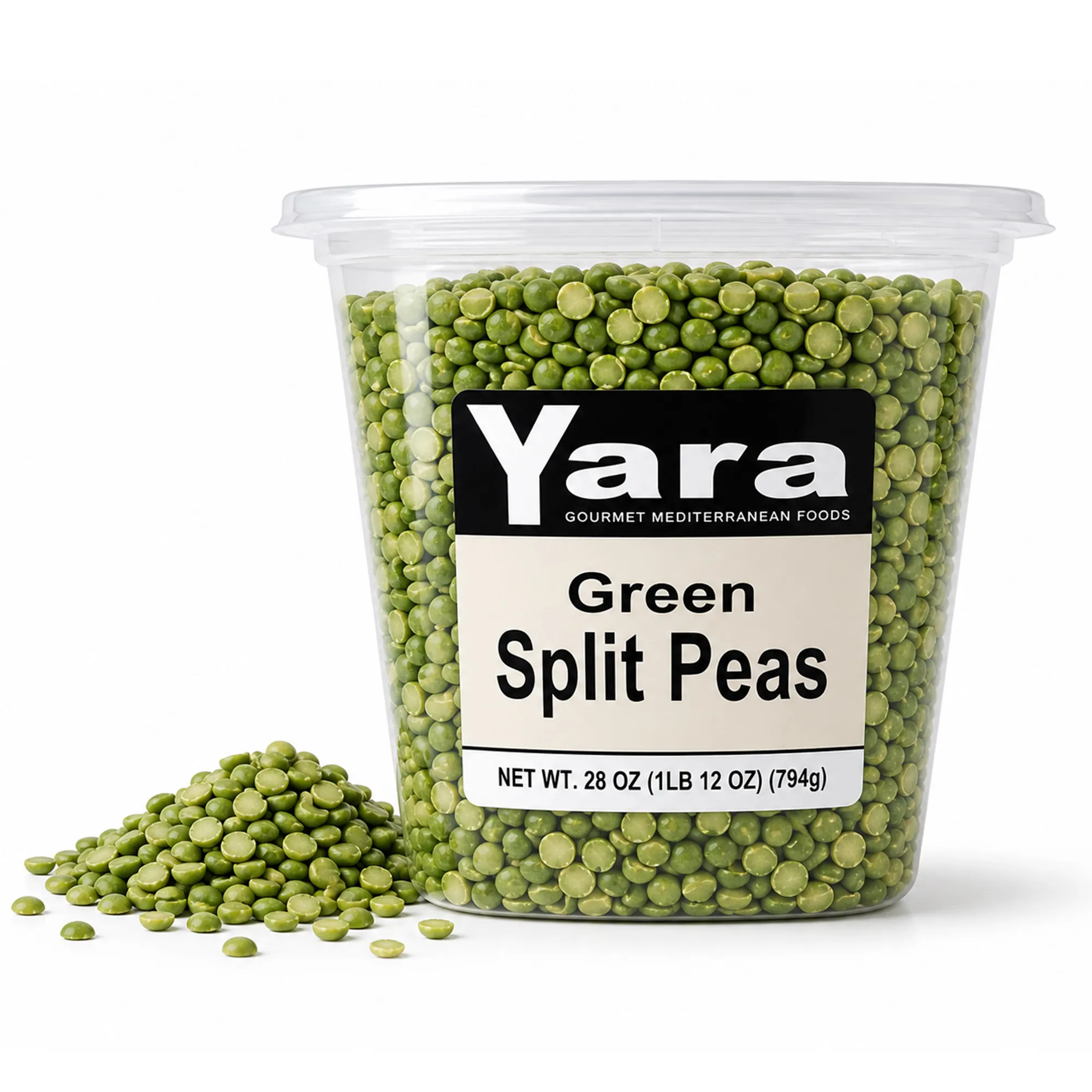 Yara Green Split Peas, 28 oz.(Container Or Bag)