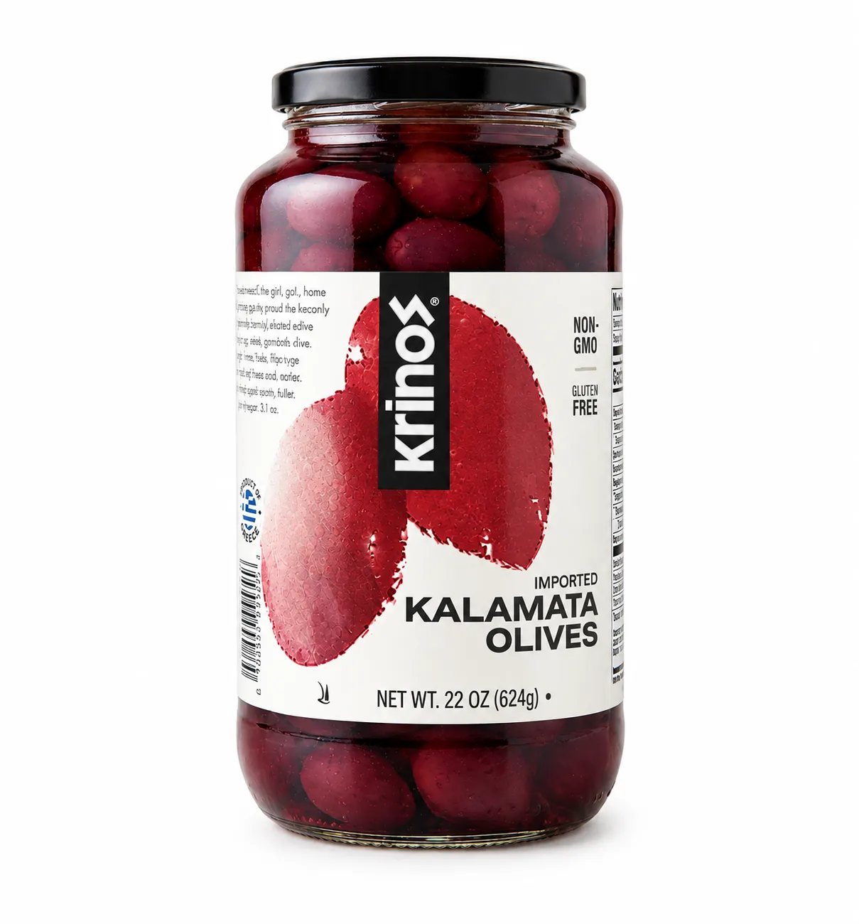 KRINOS Kalamata Greek Olives, 22 oz.