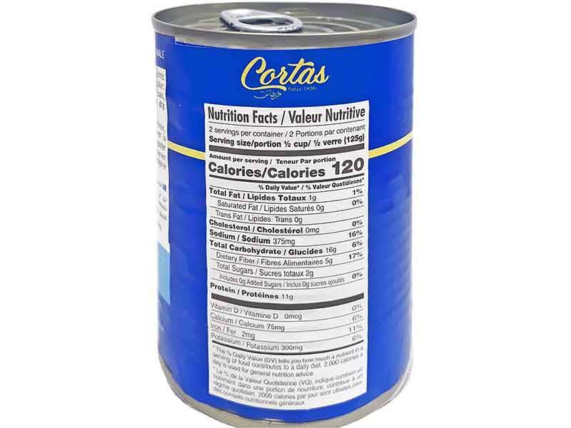 Cortas Fava Beans 14 Oz (12 PACK) - Cooked Foul Mudammas | Ready to Eat