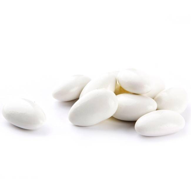 YARA Super Fine Jordan Almonds - White, 5 LBS.