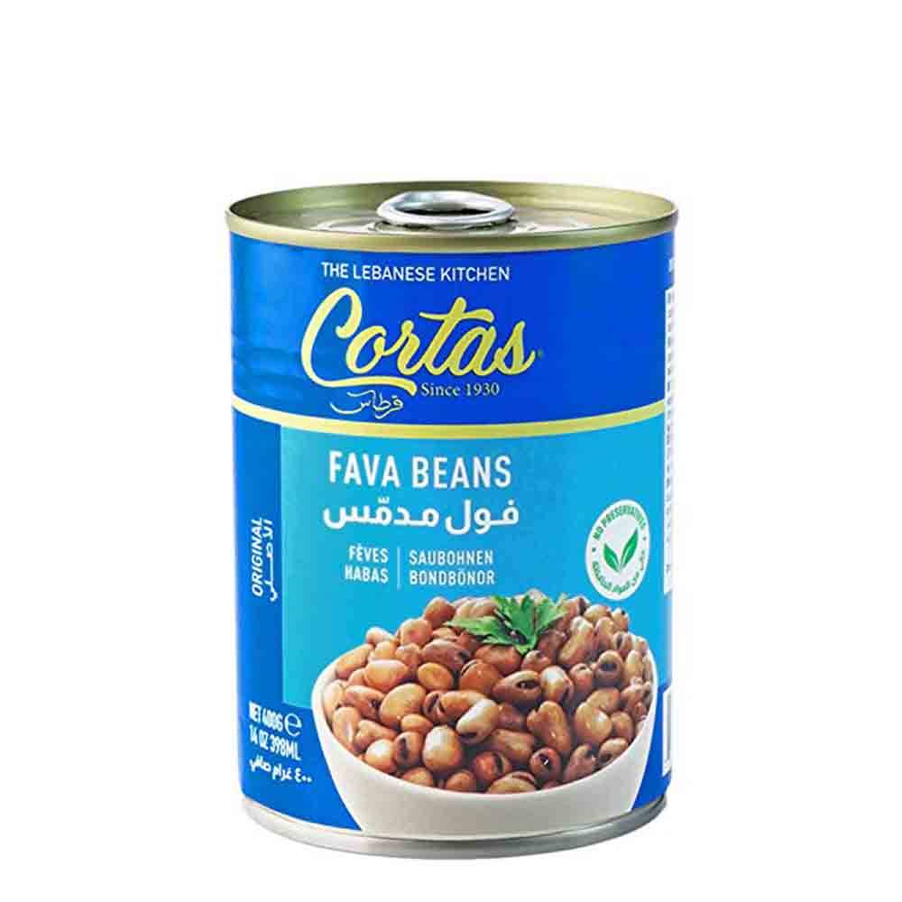 CORTAS Foul Mudammas - Cooked Fava Beans, 14 oz.